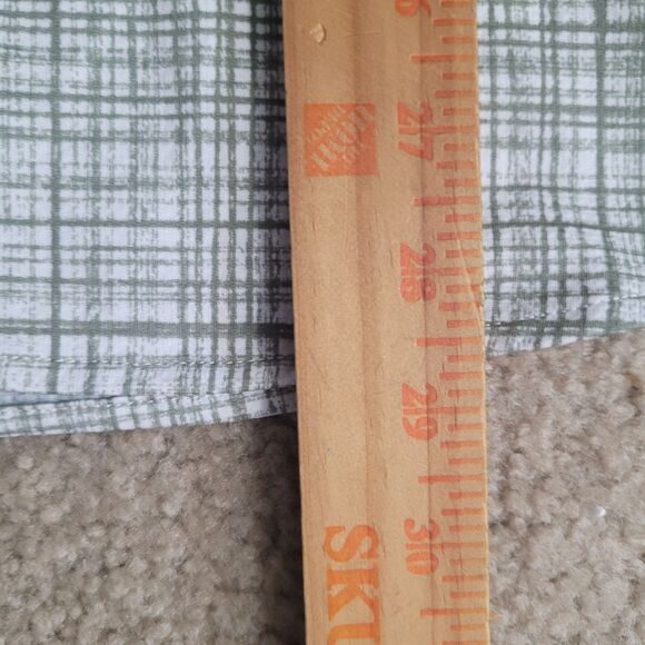 NWOT Mizzen & Main Performance Shirt Mens M White Gray Plaid Button Up - Picture 7 of 13